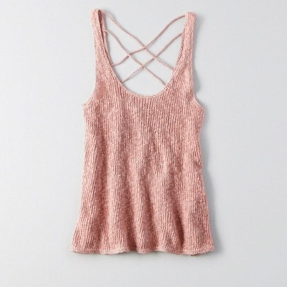 American Eagle Outfitters Strappy Back Knit Tank